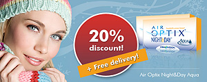 20% off on Air Optix Night & Day + Free shipping