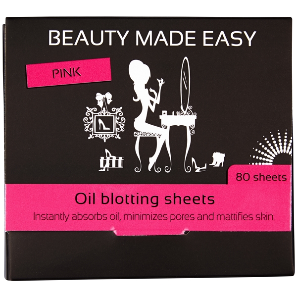 Pink Oil Blotting Sheets (Picture 1 of 2)