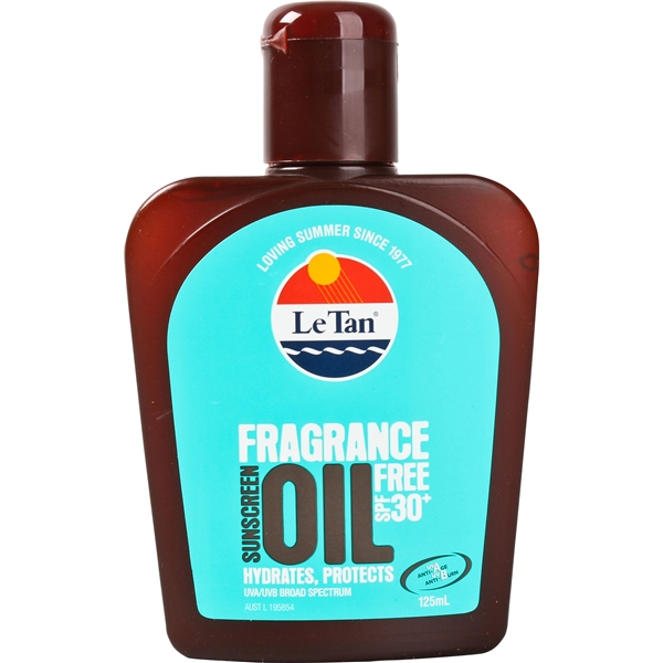 Le Tan Fragrance Free Oil SPF 30+
