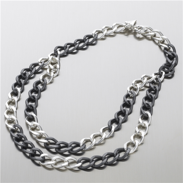 Noatun Silver/Hematite Necklace