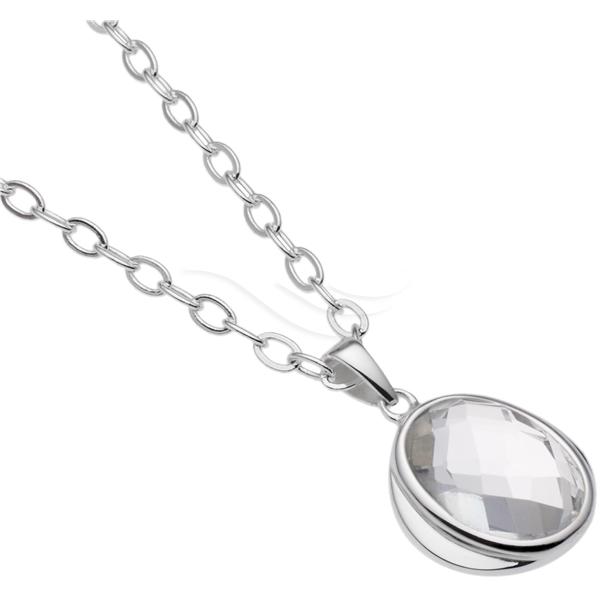 Eternity Necklace - Clear/Silver