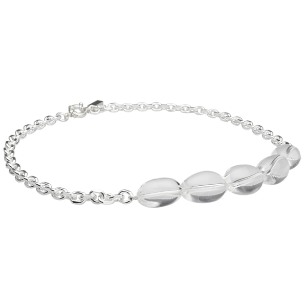 Ofelia Necklace - Clear/Silver