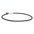 Leather Cord 3 Round Necklace