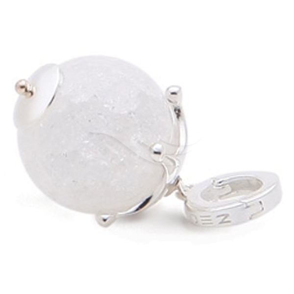 Personal Pendant Frosty Glass Ball Bling