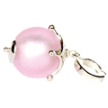 Personal Pendant Frosty Glass Ball Bling