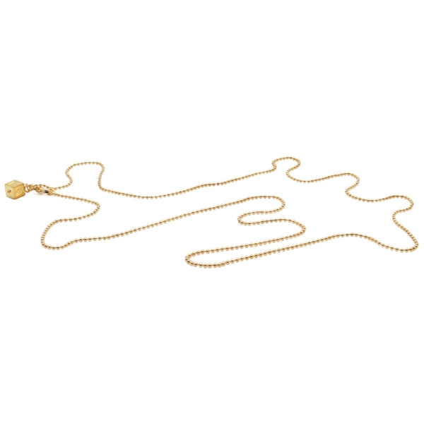 Long Keychain Mini Necklace - Gold Plated