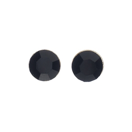 Silver Plated Round Stud Earrings