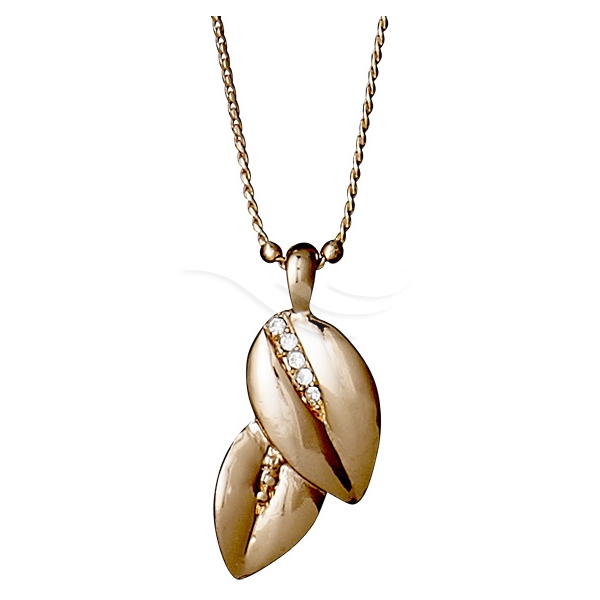 17142-4001 Leaves Necklace Rose Gold Plated (Picture 1 of 2)