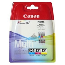  Canon Ink CLI-521 C/M/Y Value Pack 2934B007