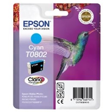  Epson Ink T0802 Cyan C13T08024010
