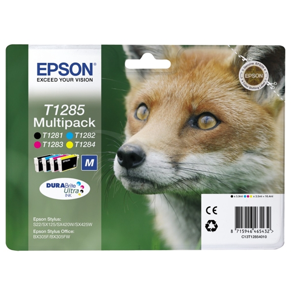 Epson T1285 4 Color Ink