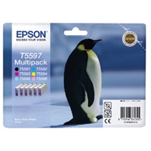  Epson Ink C13T55974010 Six Pack B/C/M/Y/LC/LM C13T55974010