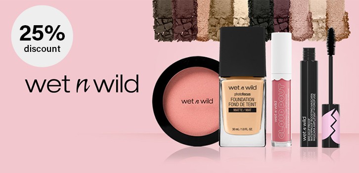 Wet n Wild - 25% discount