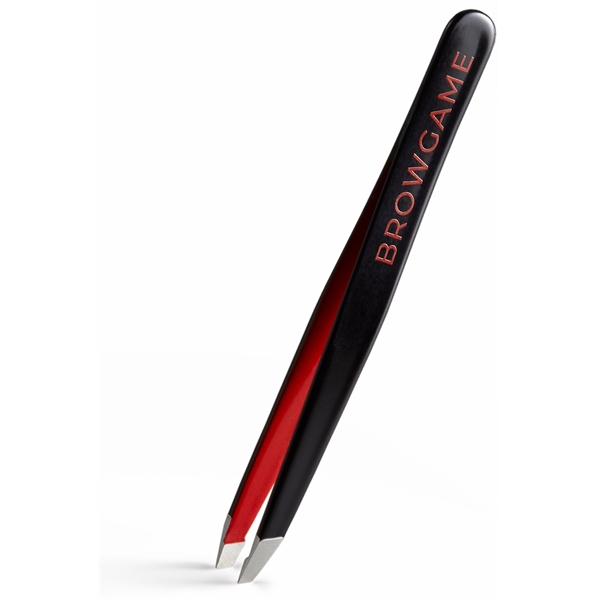 Browgame Signature Slanted Tweezer Red (Picture 1 of 4)