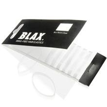 8 each/packet - Clear - Blax Snag Free Hair Elastics