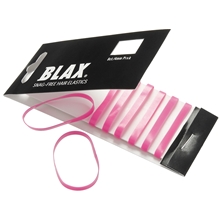 8 each/packet - Pink - Blax Snag Free Hair Elastics