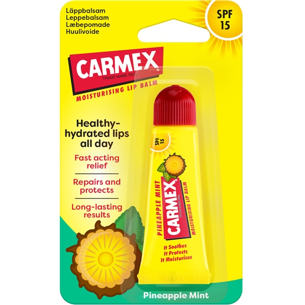Carmex Lip Balm Pineapple Mint Tube SPF15 (Picture 1 of 3)