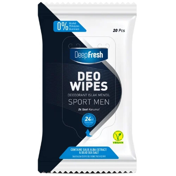 Deep Fresh Deo Wipes Sport Men