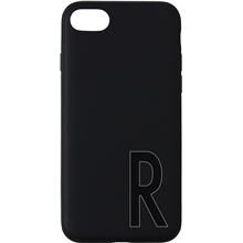 R - Design Letters Personal Cover iPhone Black A-Z