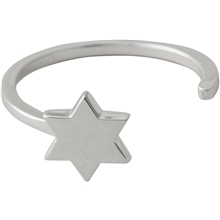 Design Letters Star Ring Silver