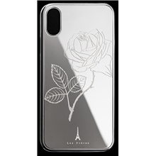 Les Fréres Silver Flower iPhone Case