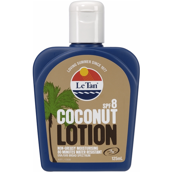 Le Tan Coconut Lotion SPF 8 Sun protection products