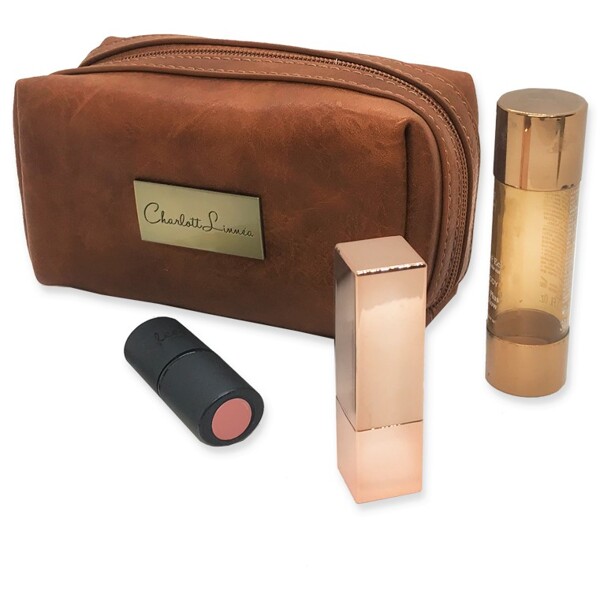 Brown Zircon Casual Makeup Bag (Picture 4 of 7)