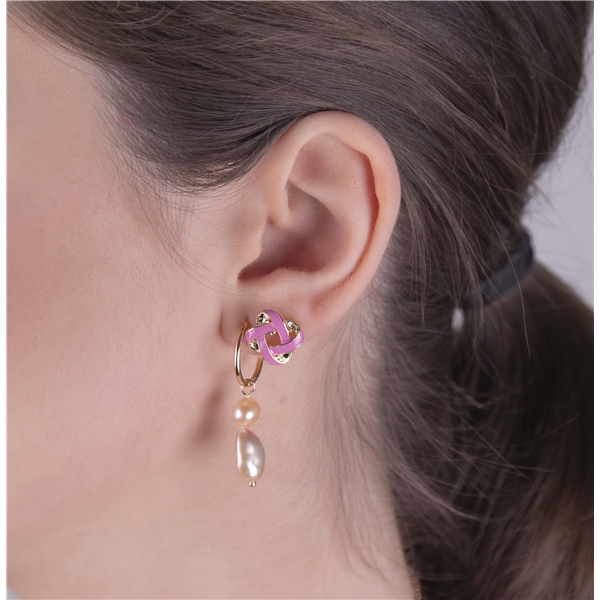 88095-01 BLUSH Love Knot Earring (Picture 2 of 3)