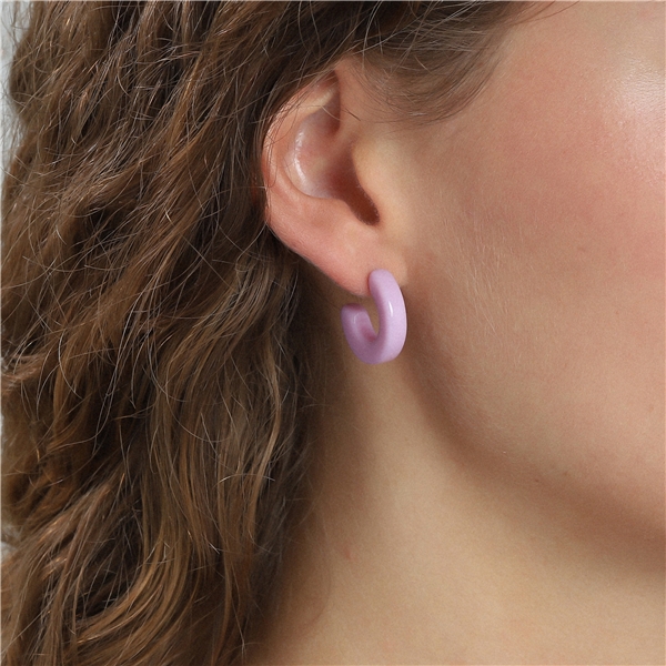 Spring Earrings Purple (Picture 2 of 2)