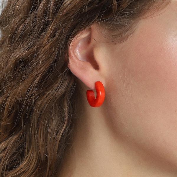 Spring Earrings Orange (Picture 2 of 2)