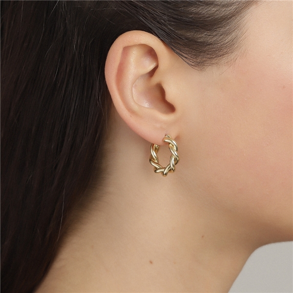 Skuld Gold Plated Earrings (Picture 2 of 2)