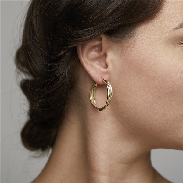 Jenifer Earrings Gold Plated (Picture 2 of 2)