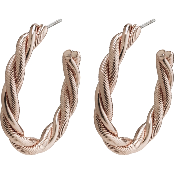 26202-4063 Baya Twisted Rose Gold Earrings (Picture 1 of 2)