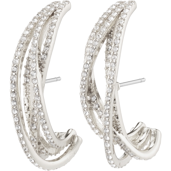 26214-6093 Margot Crystal Semi Hoops (Picture 1 of 2)