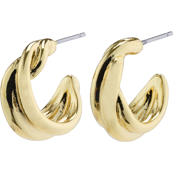 12221-2003 COURAGEOUS Twirl Huggie Hoop Earrings (Picture 1 of 2)