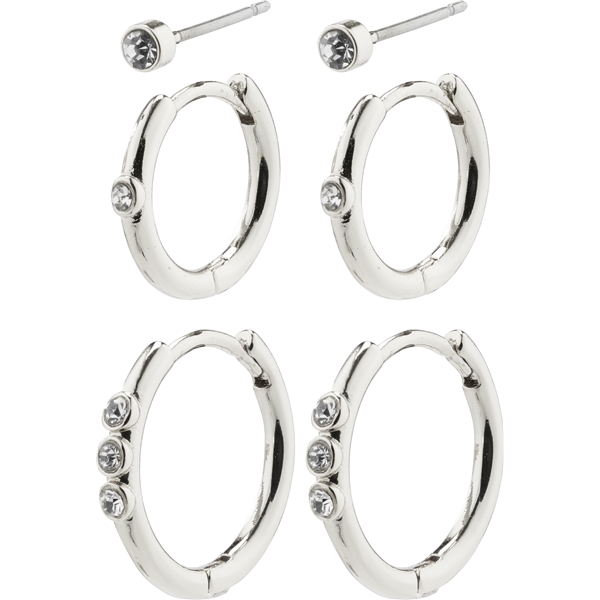 13221-6033 ECSTATIC 3 In 1 Set Crystal Earrings (Picture 1 of 2)