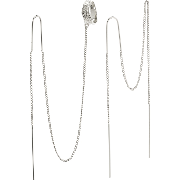26221-6053 AIDA Asymmetric Long Chain Earrings (Picture 1 of 2)