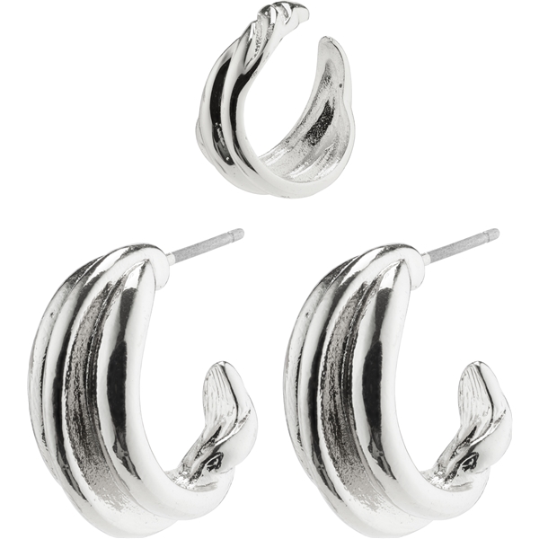 26221-6073 AMANDA Hoop & Cuff Set Earrings