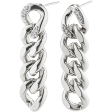 27221-6023 CECILIA Crystal Curb Chain Earrings 1 set