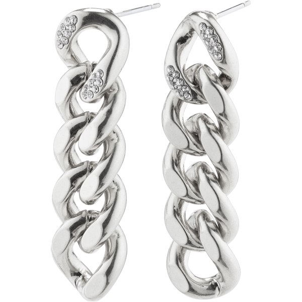 27221-6023 CECILIA Crystal Curb Chain Earrings (Picture 1 of 2)
