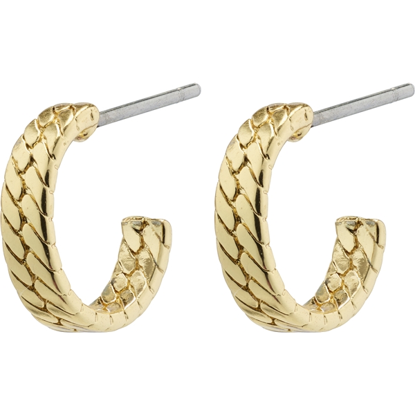 63221-2003 JOANNA Snake Chain Hoop Earrings (Picture 1 of 2)