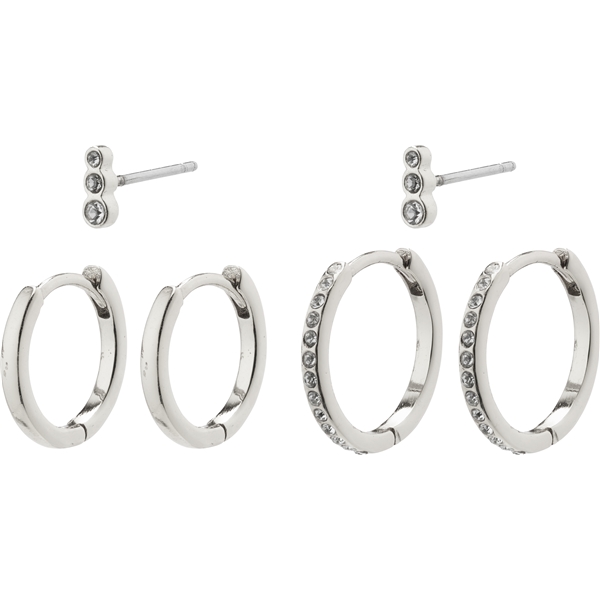 26222-6093 MARINE Hoop & Crystal Earrings (Picture 1 of 3)