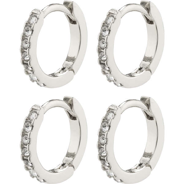 11224-6003 Friends Crystal Huggie Hoops 2-In-1 Set (Picture 1 of 3)