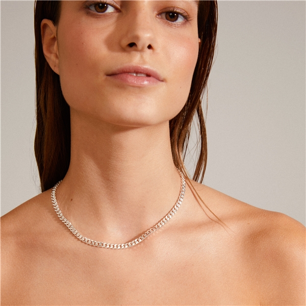 11233-6011 HEAT Chain Silver Necklace (Picture 6 of 10)