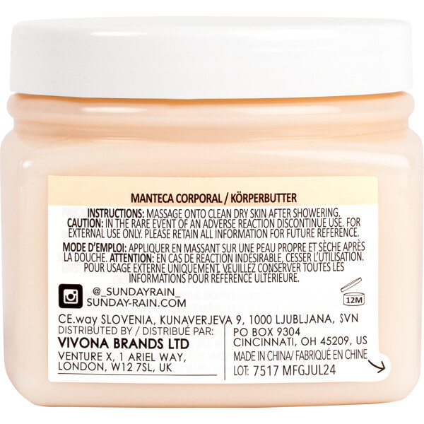 Sunday Rain Body Butter Mango & Coconut (Picture 3 of 3)