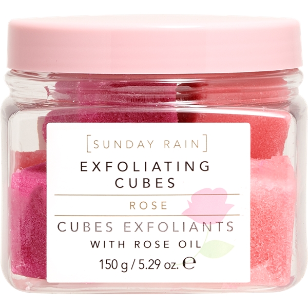 Sunday Rain Rose Exfoliating Cubes (Picture 1 of 3)