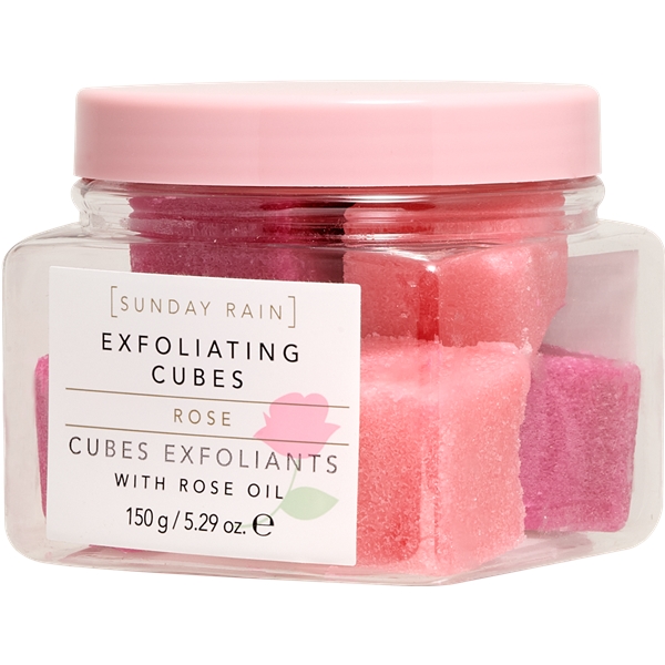 Sunday Rain Rose Exfoliating Cubes (Picture 2 of 3)