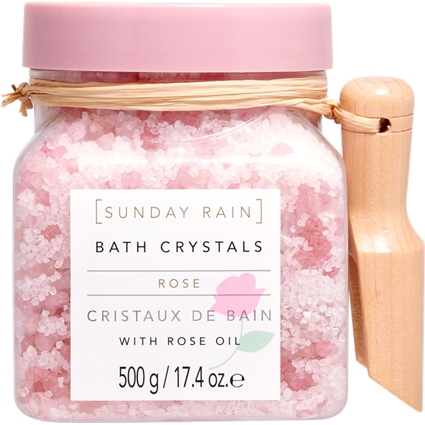 Sunday Rain Rose Bath Crystals (Picture 1 of 3)