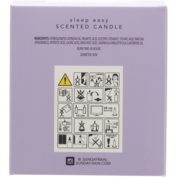 Sunday Rain Sleep Easy Lavendel Candle (Picture 5 of 5)
