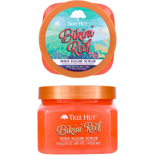 Tree Hut Shea Sugar Scrub, Belize Breeze, 18 Ounce Ingredients and Reviews